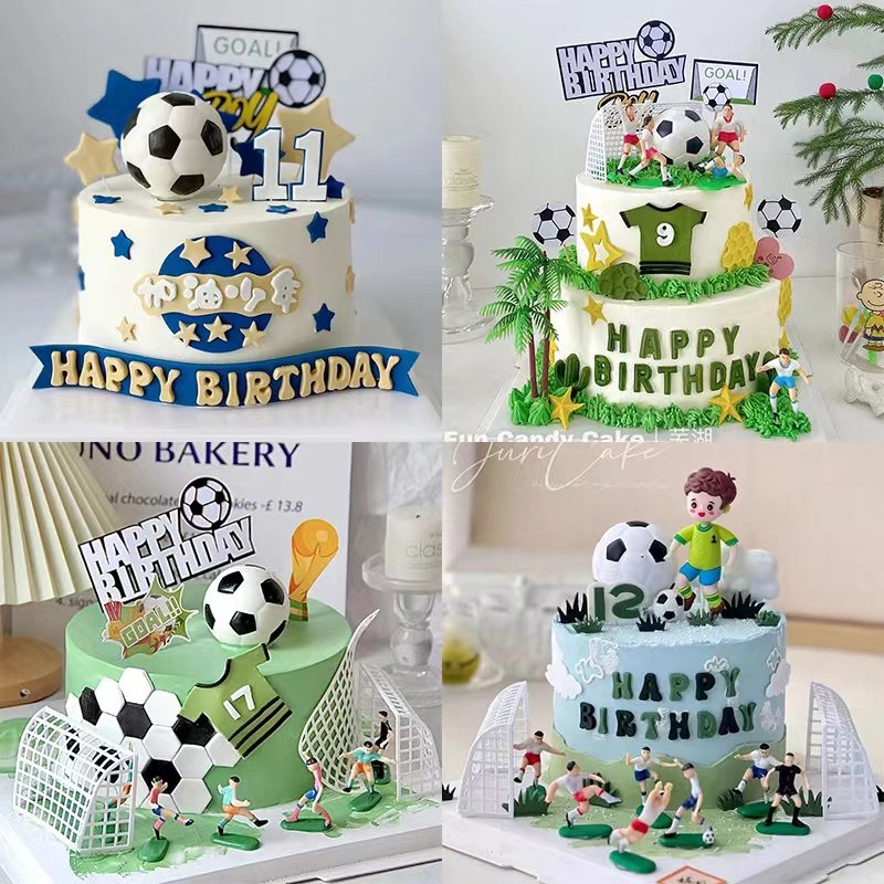 创意儿童足球主题生日蛋糕装饰足球队男孩加油少年烘焙装扮插牌,节庆用品/礼品,节日装扮用品,淘宝优惠券,粉丝福利购,淘宝优惠卷