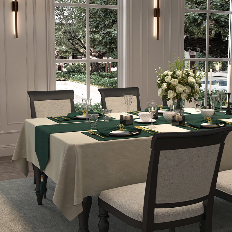 和庭桌旗美式复古高级感