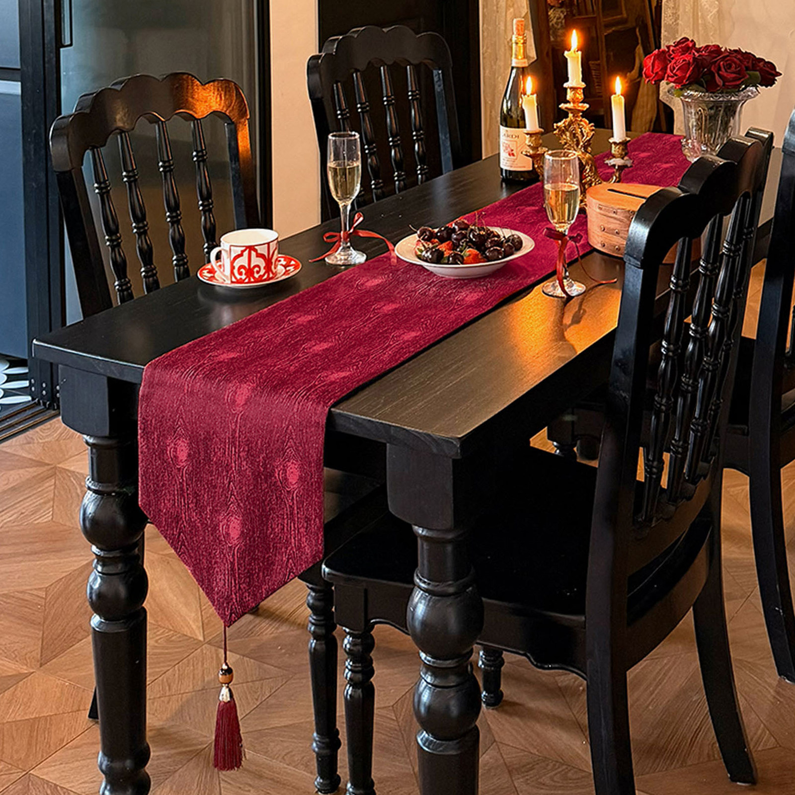 和庭雪龙红色桌旗轻奢高端喜庆茶桌旗新年高级电视柜餐桌盖布定制,居家布艺,桌旗,淘宝优惠券,粉丝福利购,淘宝优惠卷