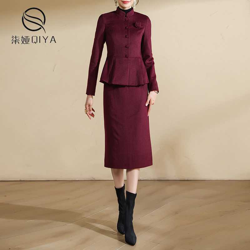 清仓套装裙2024年新款秋冬羊毛气质减龄时尚半身裙毛呢两件套女,女装/女士精品,时尚套装,淘宝优惠券,粉丝福利购,淘宝优惠卷