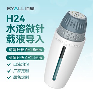 H24针印章微针滚轮水光针微针局部载液按压出液中胚层浅导入仪