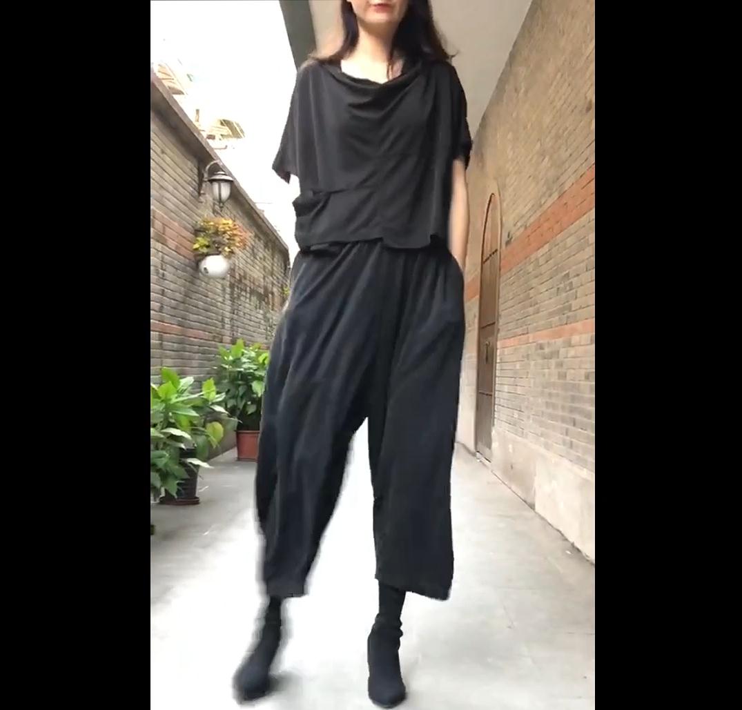 2023四季 水洗铜氨丝莫代尔休闲裤