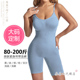 大码 女打底吊带连体衣 显瘦分码 3XL胖MM200斤无袖 低领露背纯色修身