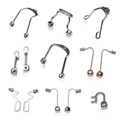 眼镜金属支架鼻托支架儿童成人眼睛框鼻托架鼻梁架鼻垫上螺丝配件