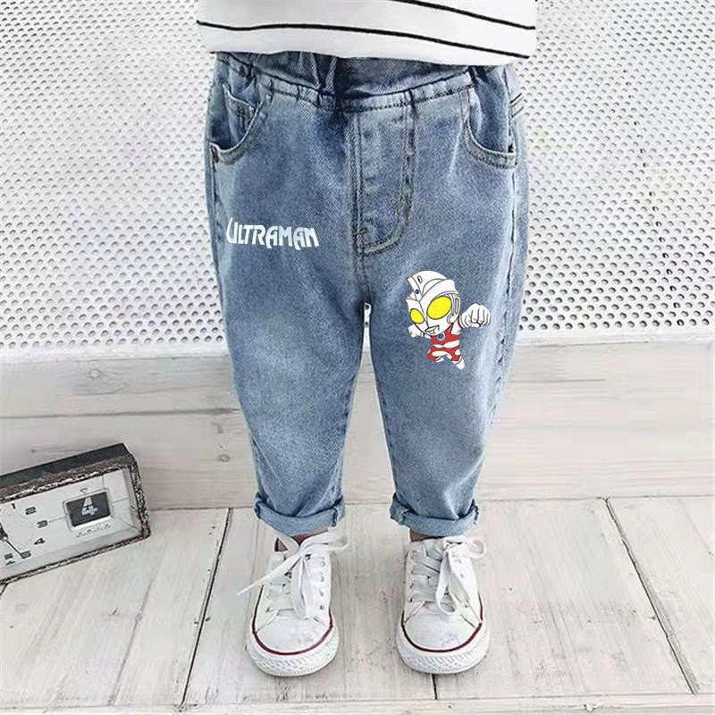 童装男童牛仔裤中小童休闲长裤春秋款男孩裤子外穿洋气薄款弹力裤