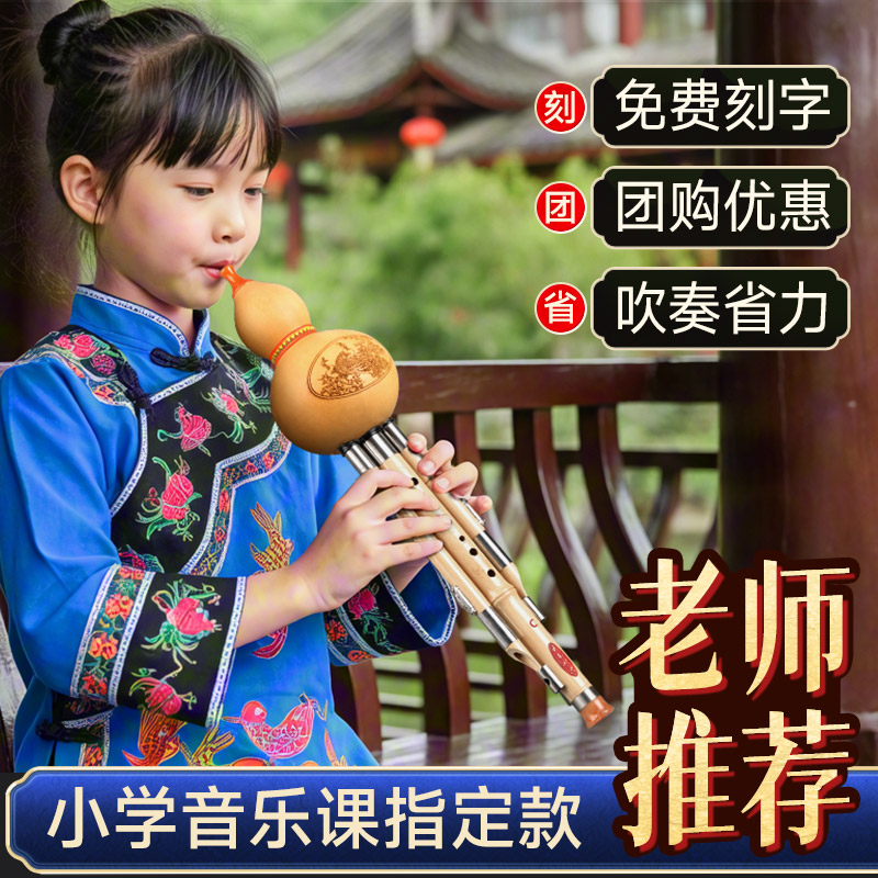 葫芦丝乐器小学生专用c调降b调dfg调儿童成人初学入门楠竹葫芦丝
