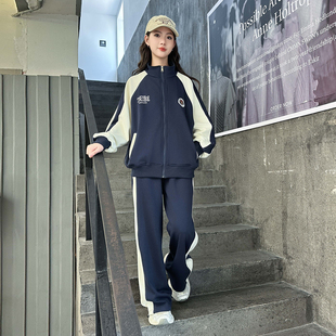 女童秋装套装2025新款儿童洋气网红时髦衣服大童春秋初高生一整套