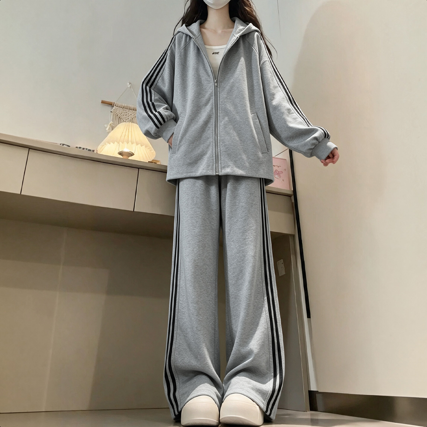 女童秋季套装2026新款大童女装洋气时髦儿童春秋休闲运动服初中生