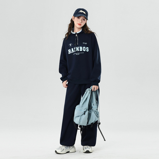 女大童秋装套装2026新款秋装洋气女童12少女装15初中生18岁运动服