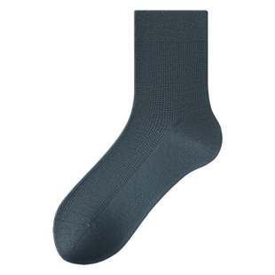 桑蚕丝袜加大码袜子男士春秋季网眼轻薄款中筒袜抗菌防臭大脚男袜