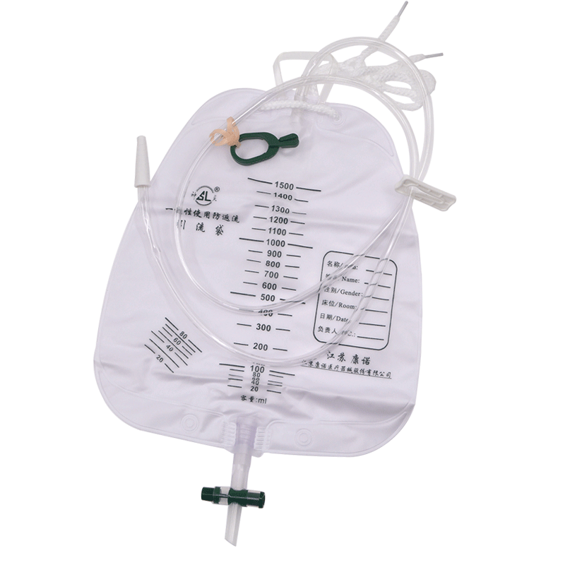 康诺神灵引流袋一次性使用防返流抗逆流胆汁引流螺旋接口导集尿袋