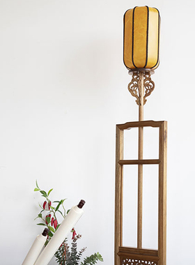 桢楠中式风落地禅意仿古茶室台灯