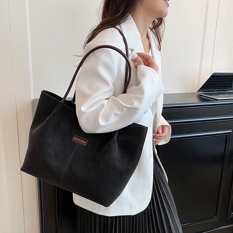 纯色简约风大容量托特包通勤百搭新款单肩包洋气时髦防泼水手提包,箱包皮具/热销女包/男包,托特包,淘宝优惠券,粉丝福利购,淘宝优惠卷