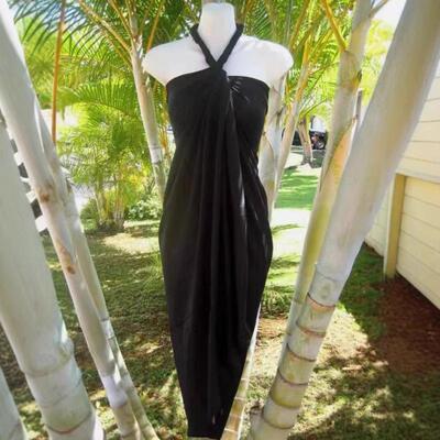 Ladies' beach half body black and white printed bottom