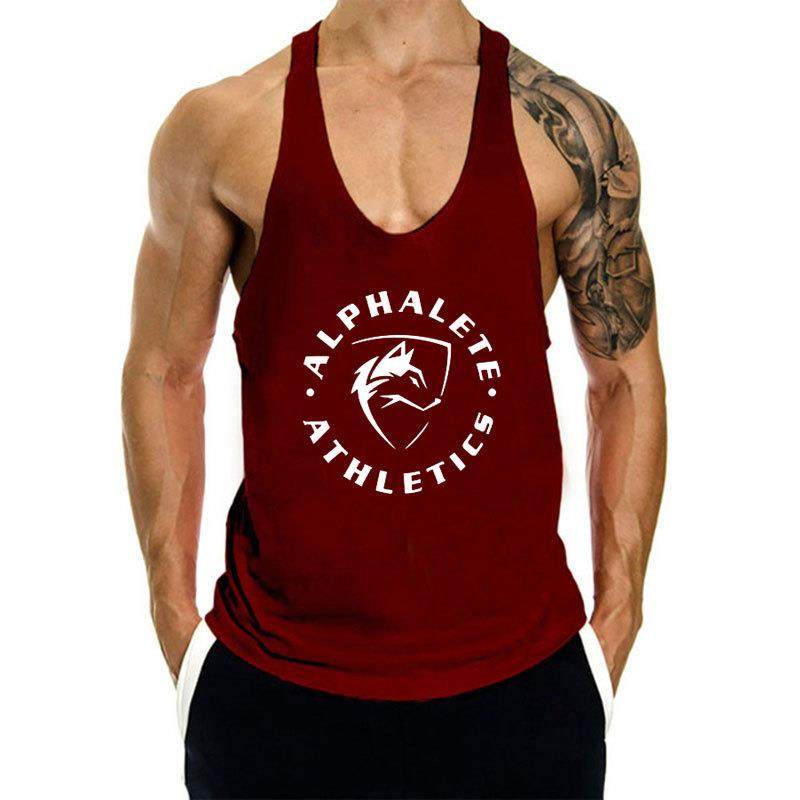 Fitness vest for men's muscle training, cross shaped