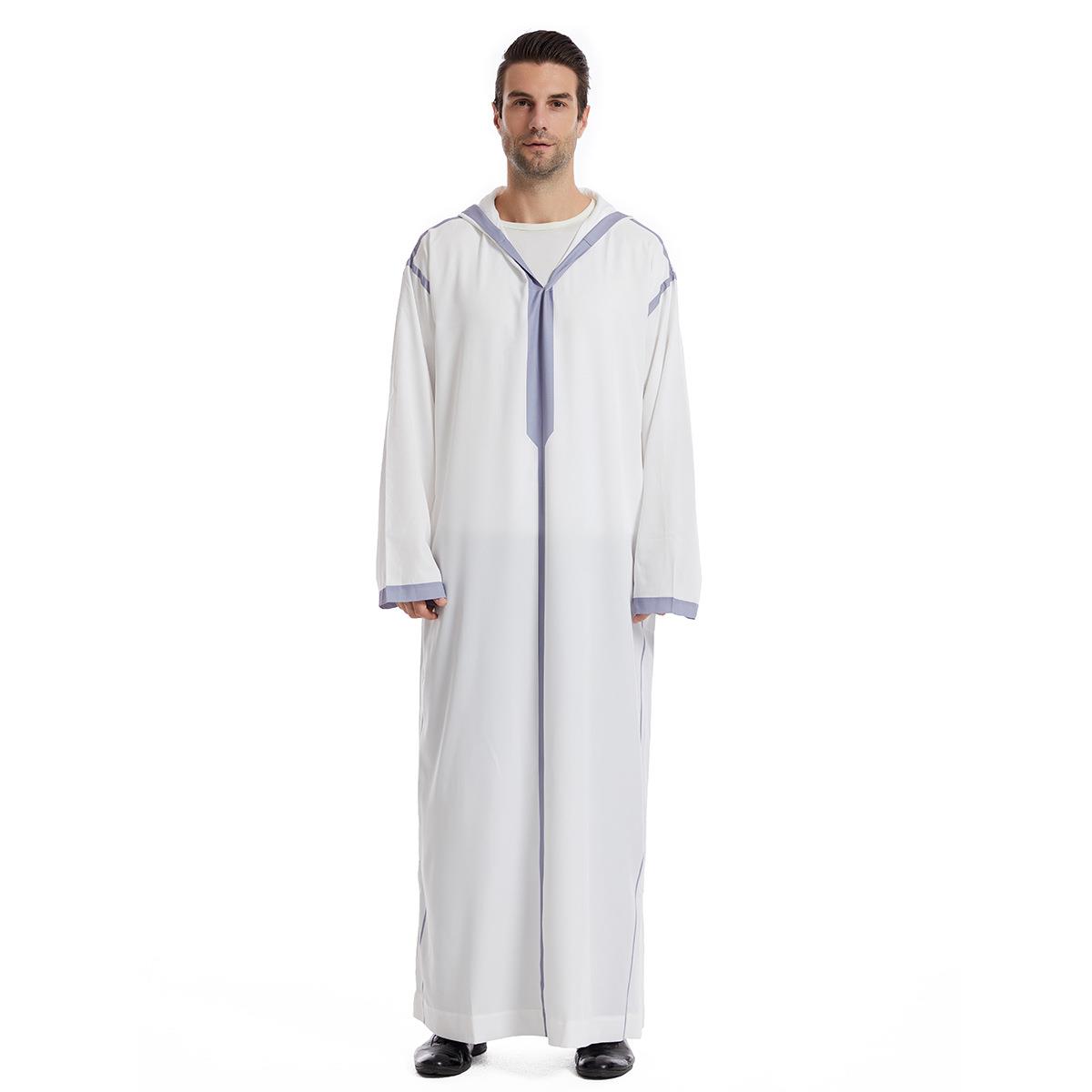 Men's long robe, prince's long robe, hooded Hui ethnic