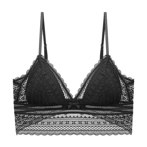 Type bra triangle cup without steel ring text bra large