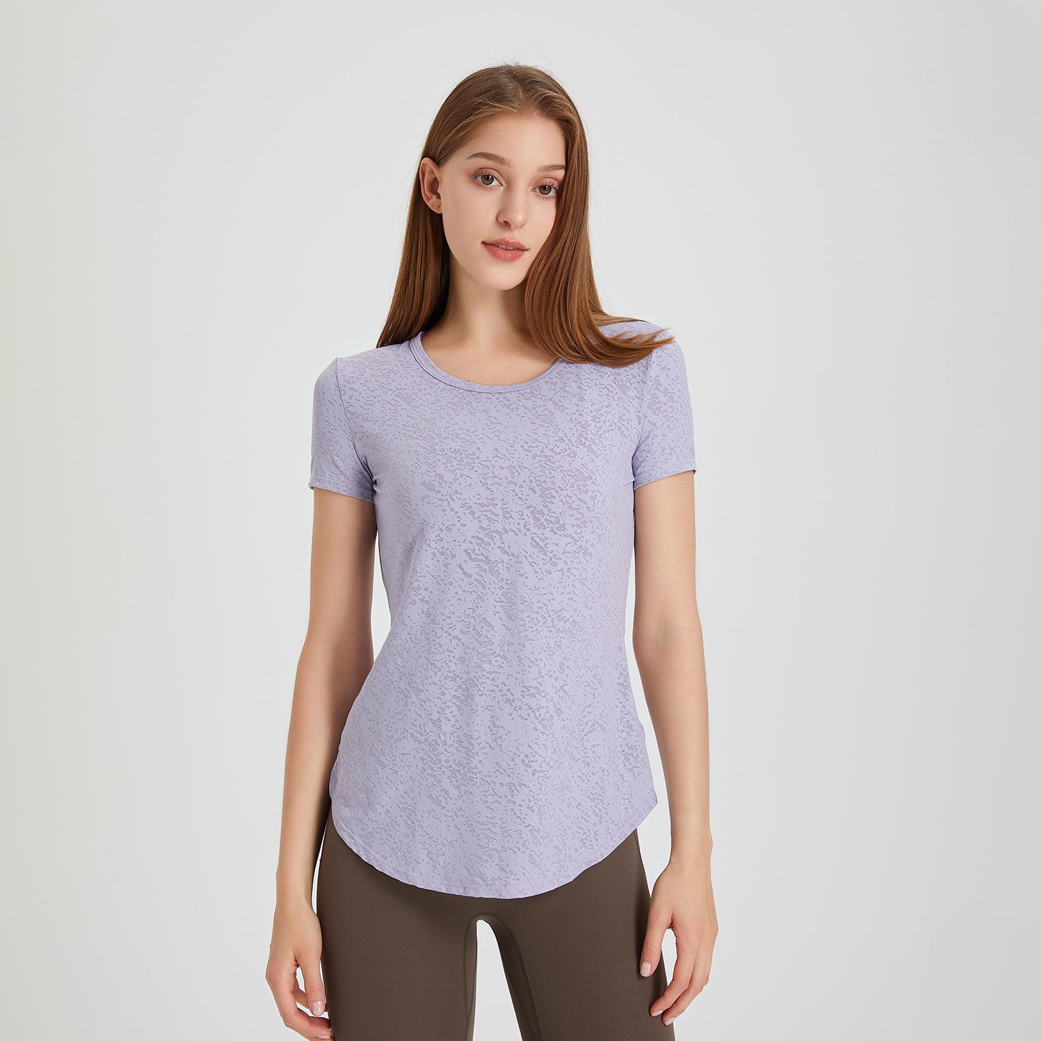 Snowflake breathable sports short sleeved women's clothing