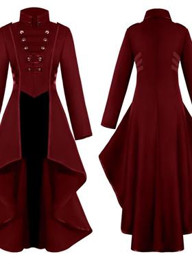 Dress, tailcoat, women's clothing, lapel hem, long top,