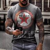 men shirt English short sleeved road payment