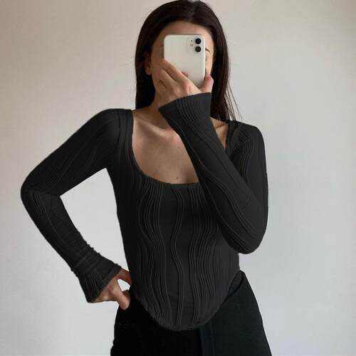 Early sensing collar long sleeved top for women now availabl