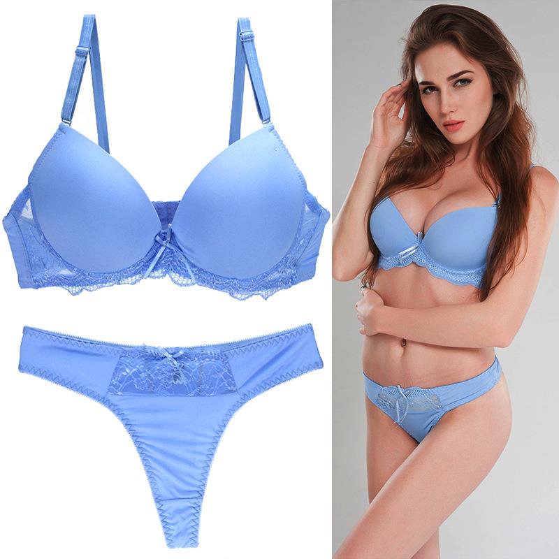 Lace bra set, plus size women's bra set, bra