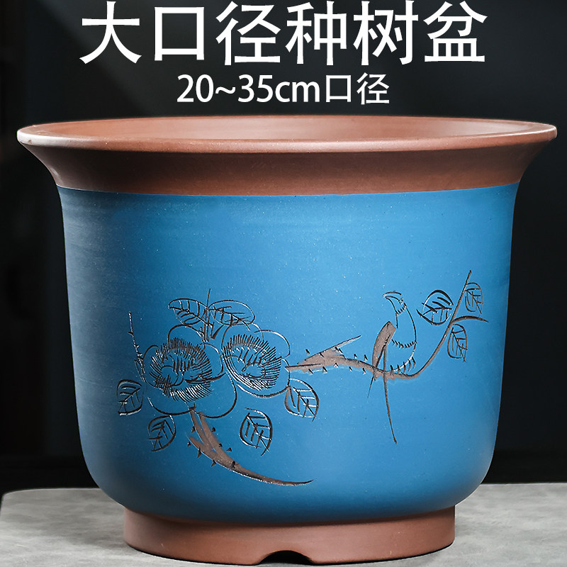 宜兴紫砂花盆兰花君子兰专用花盆陶瓷花盆大口径种树加高紫砂花盆,鲜花速递/花卉仿真/绿植园艺,花盆,淘宝优惠券,粉丝福利购,淘宝优惠卷
