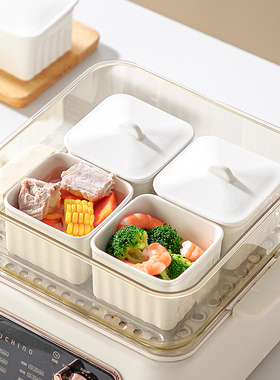 家用电炖锅专用方形炖盅蒸碗蒸蛋电蒸箱碗带盖陶瓷瓦罐隔水炖蒸盅