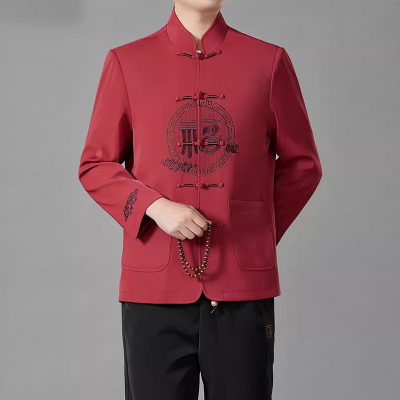 恒源祥老年人唐装男爷爷装薄款长袖套装中国风爸爸装过寿生日衣服怎么样,好用不?