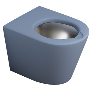 监狱看守所谈话室软包马桶不锈钢坐便器硅胶防撞留置室座便器墙排