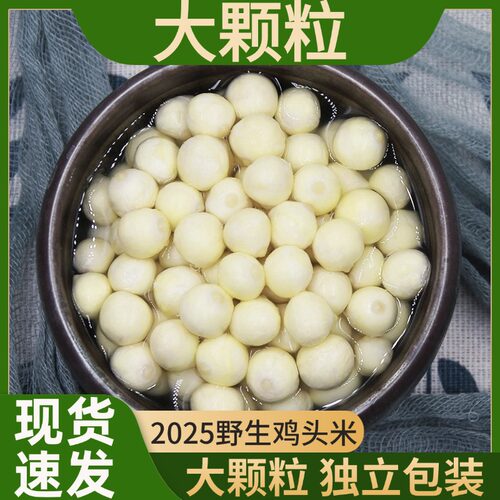 2025野生鸡头米精品大颗粒分袋真空小包装