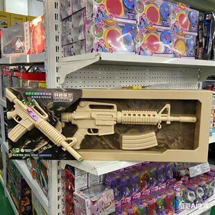 乐辉M4电动连发玩具枪巴雷特发射器儿童吃鸡装备狗杂步枪模型礼物