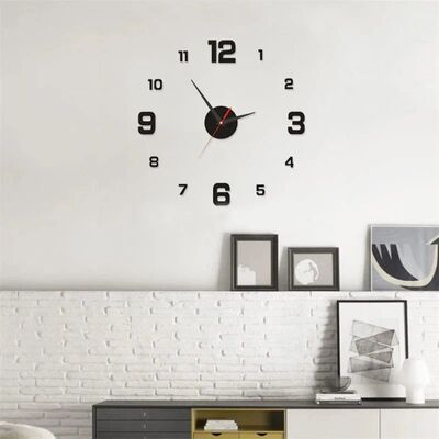 Luminous Digital Clock DIY Stereoscopic Wall Clock Silent Cl