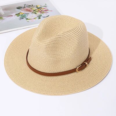 Panama straw hat, female jazz top hat, men and women's sprin