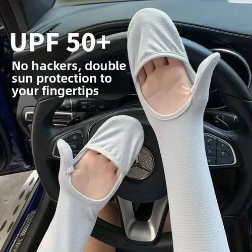Ice sleeve gloves for women driving in summer, large size su