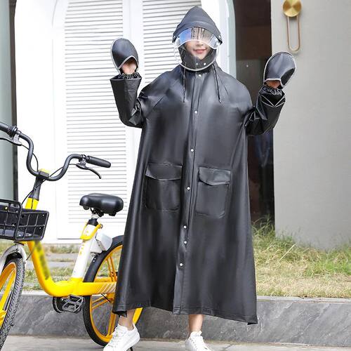 Aldult Long Raincoat Fashion Waterproof Rain Coat Men Women