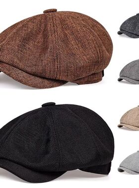 Vintage British Beret & Newsboy Cap - Wool Blend, Retro Chic