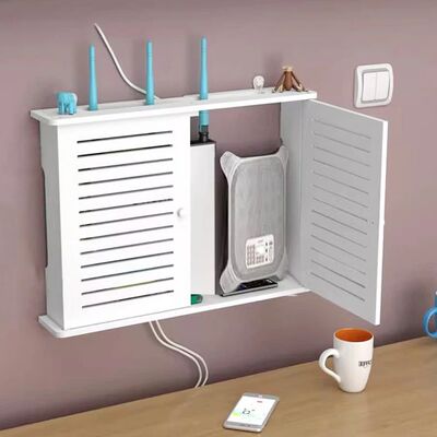 Wall-Mounted Router Storage Box Wall Organizer Bracket, Mult