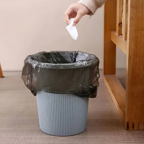 100 Black Garbage Bags, Designed To Prevent Odor and Leakage