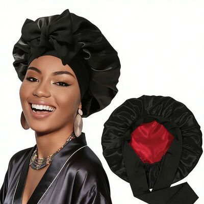 Double Sided Satin Sleeping Bonnet for Women Reversible Nigh