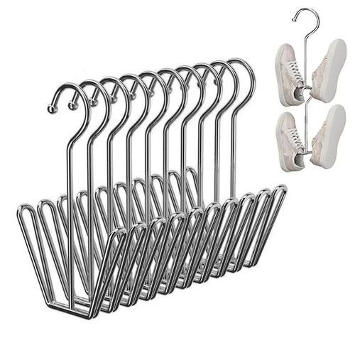Stainless Steel Shoe Rack, Multi-Functional Shoe Rack with D