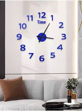 Digital Clock Wall Stickers Needle Decoration Glowing Clocks