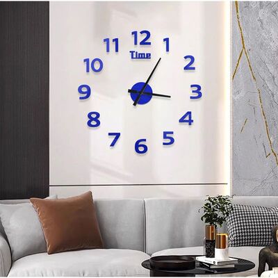 Digital Clock Wall Stickers Needle Decoration Glowing Clocks