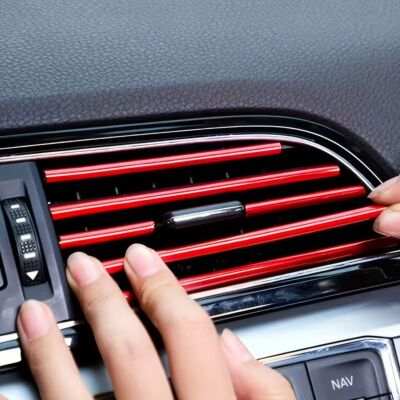 10/20 Decorative Strips in Red, Durable Material, Easy To In