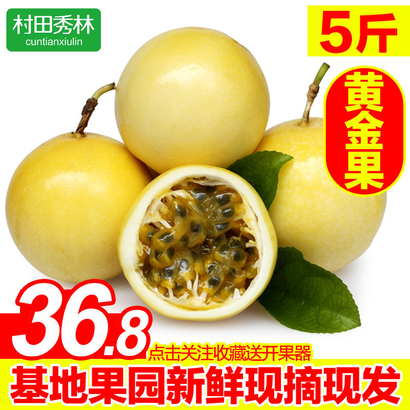 黄金百香果5斤包邮黄果新鲜现摘鸡蛋果广西白香果黄色西番莲果汁|msdalam kategori daging perikanan/Buah-buahan segar dan sayur-sayuran/dimasak, buah-buahan segar, Passion Fruit - dari Buy2taobao.com untuk memberikan perkhidmatan ejen Taobao profesional membeli