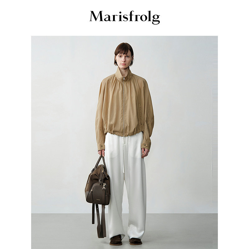 【精简美学】Marisfrolg玛丝菲尔秋季新款抽绳夹克衬衫式外套风衣