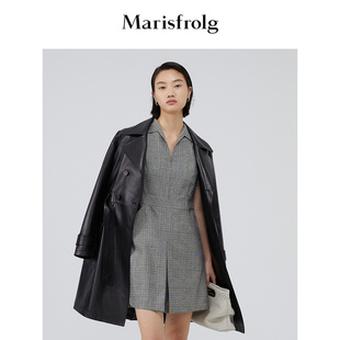新款 玛丝菲尔皮衣春季 羊皮革皮衣外套 夹克大衣外套