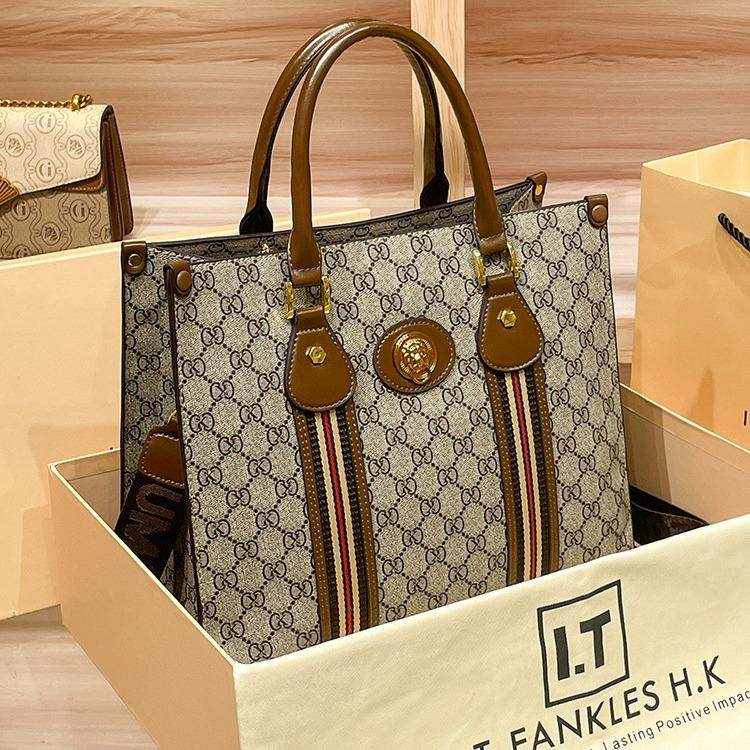 2026真皮感单肩包大容量新款印花女包斜挎包托特香港高级手提,箱包皮具/热销女包/男包,小方包,淘宝优惠券,粉丝福利购,淘宝优惠卷