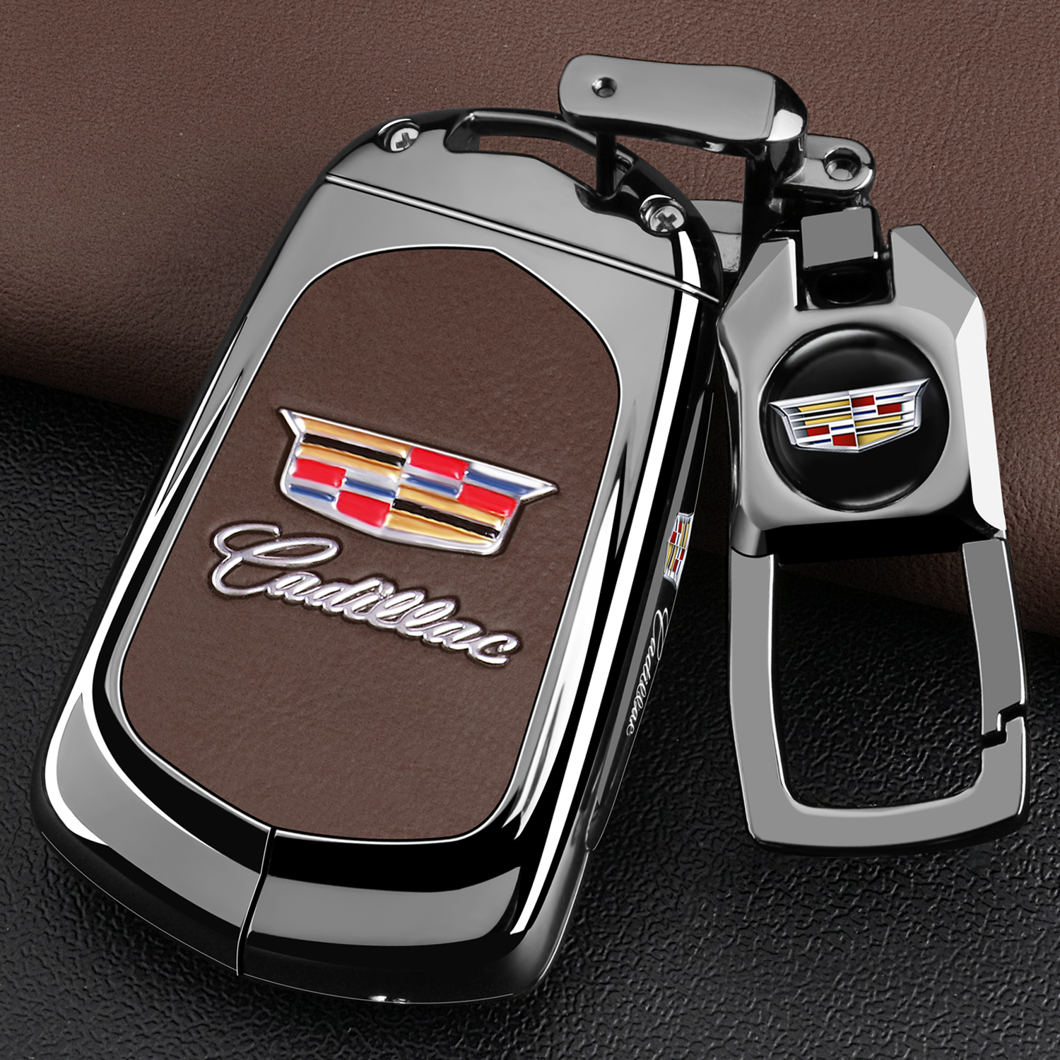 凯迪拉克XT5钥匙套XT6车CT6高档XT4老款XTS金属CT5包SRX壳ATSL扣