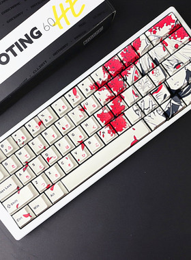 狐狸面具少女键帽pbt适用wooting夜魔made68ez63real67魔导士rs6